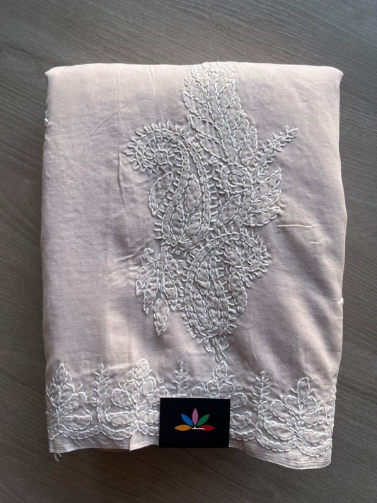 Chikankari Voile Cotton Saree- 28974