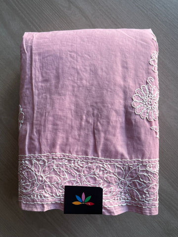 Chikankari Voile Cotton Saree- 28977