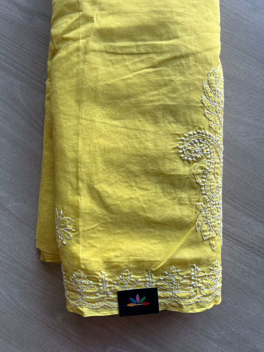 Chikankari Voile Cotton Saree- 28978
