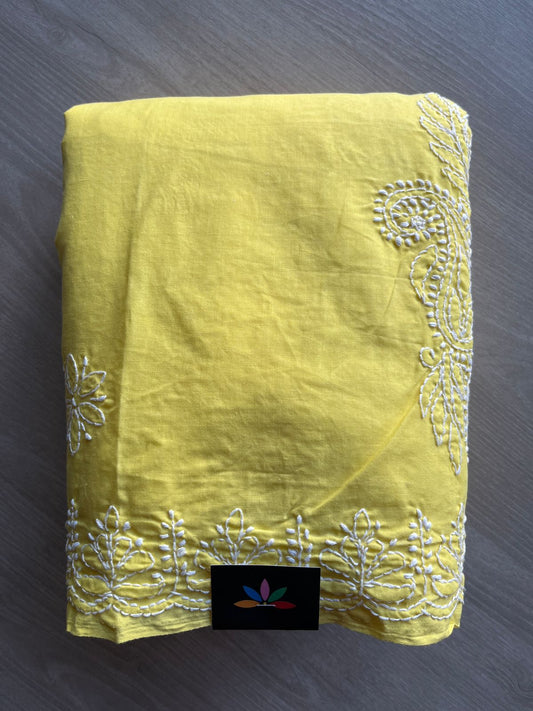 Chikankari Voile Cotton Saree- 28978