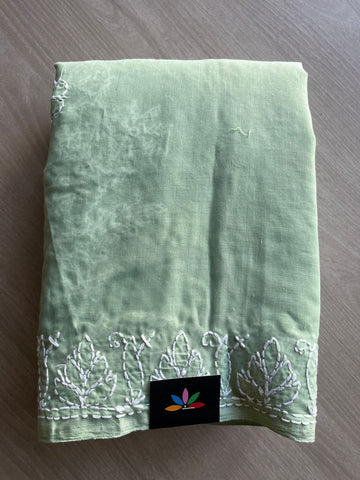 Chikankari Voile Cotton Saree- 28979