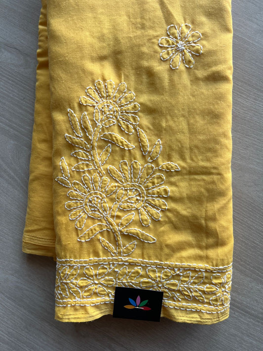 Chikankari Voile Cotton Saree- 28983