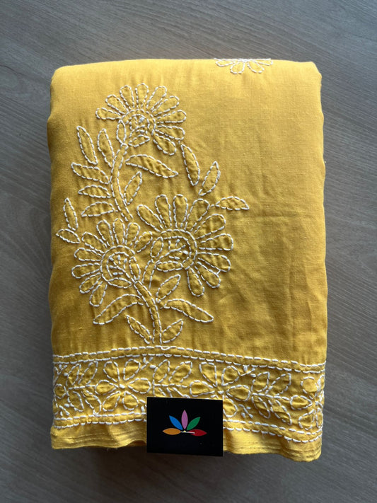 Chikankari Voile Cotton Saree- 28983