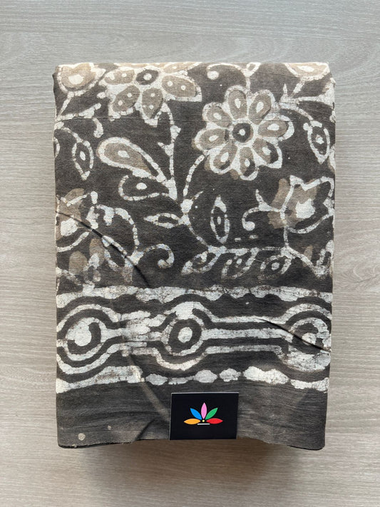 Hand Block Printed Mul Cotton Saree -29052