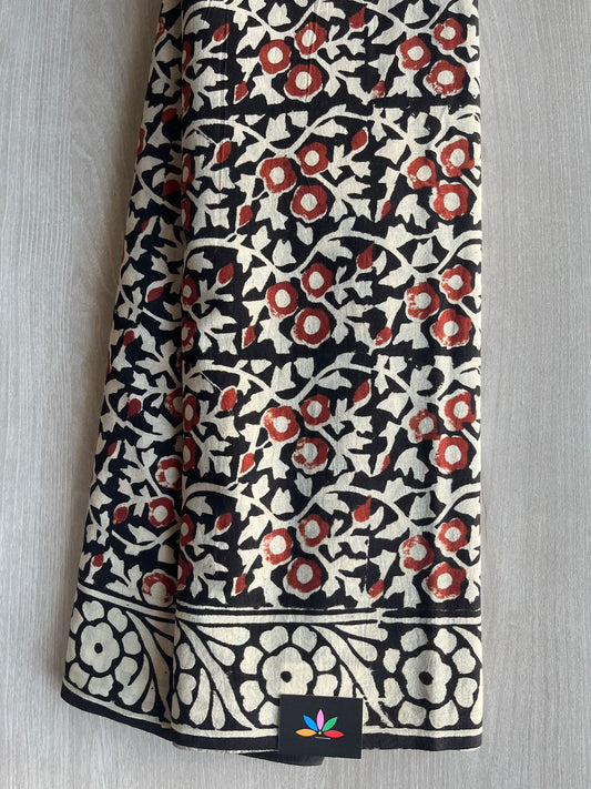 Hand Block Printed Mul Cotton Saree -29057