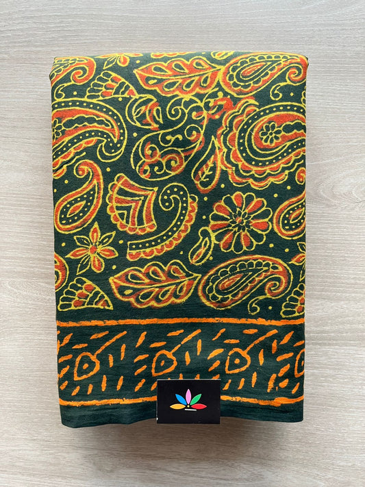 Hand Block Printed Mul Cotton Saree -29058