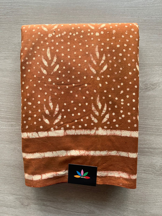 Hand Block Printed Mul Cotton Saree -29060