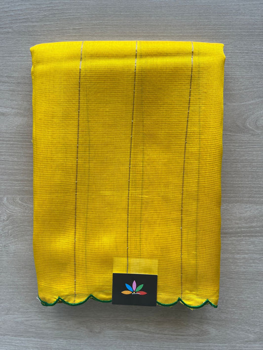 Scallop Border Mangalagiri Silk Cotton Saree-29337