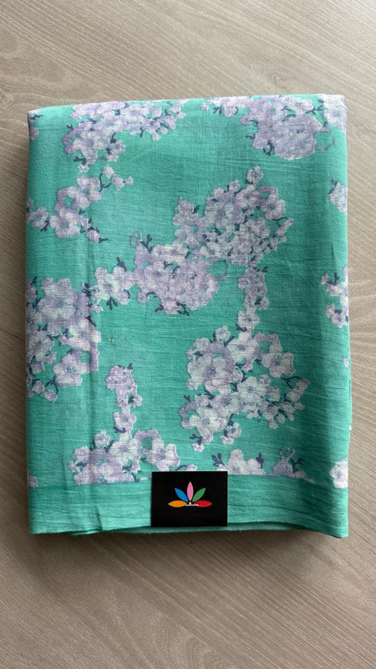 Printed Fine Mul Cotton Saree-25420