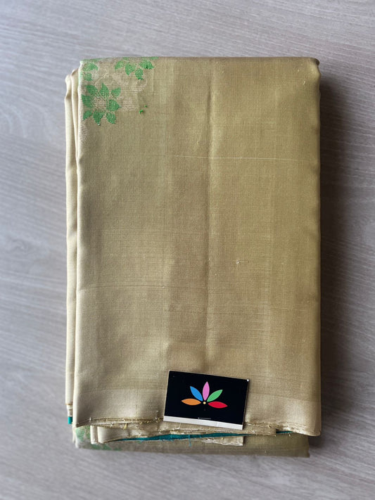 Handwoven Floral Weave Soft Silk Saree -302