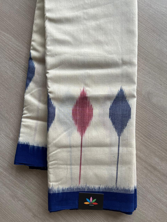 Handwoven Pochampally Ikkat Cotton Saree -30835