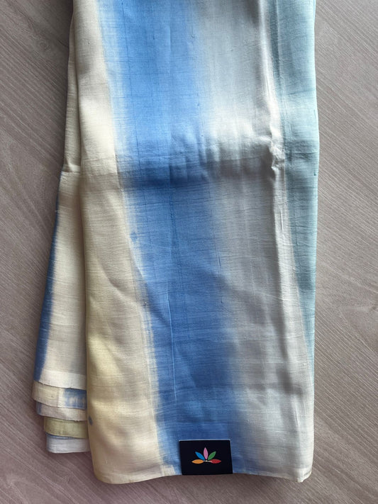 Multi Color Handcrafted Geometric Design Light Weight Mulberry Silk Saree-31418