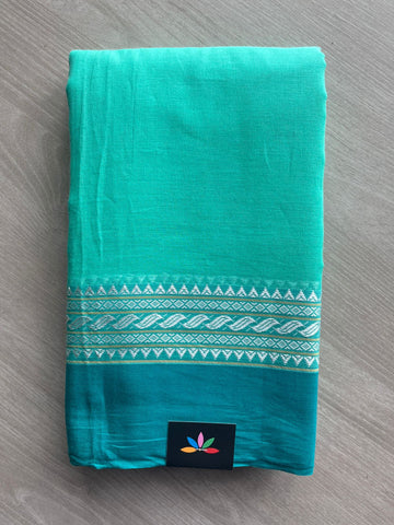 Contrast Border Bengal Soft Cotton Saree (Without Blouse) - 32692-32694