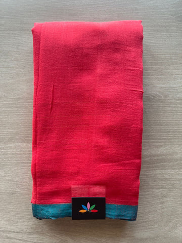 Plain Feather Light Mul Cotton Saree (Without blouse) - 32941-32942