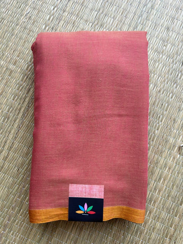Plain Feather Light Mul Cotton Saree (Without blouse) - 32953-32954