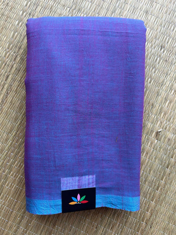 Plain Feather Light Mul Cotton Saree (Without blouse) - 32957-32958