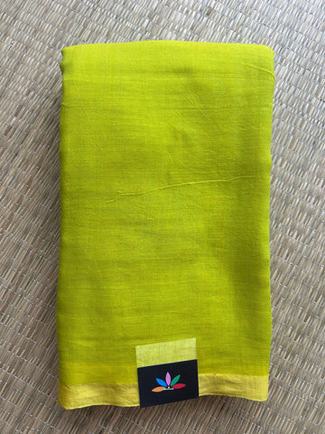 Plain Feather Light Mul Cotton Saree (Without blouse) - 32961-32962
