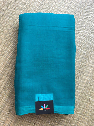 Plain Feather Light Mul Cotton Saree (Without blouse) - 32965-32966
