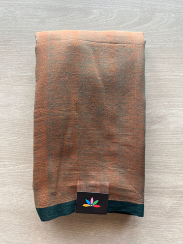 Plain Feather Light Mul Cotton Saree (Without blouse) - 32977-32978