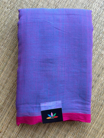 Plain Feather Light Mul Cotton Saree (Without blouse) - 32981-32982