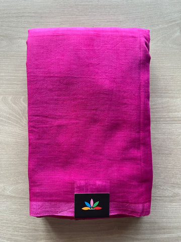 Plain Feather Light Mul Cotton Saree (Without blouse) - 32987-32988