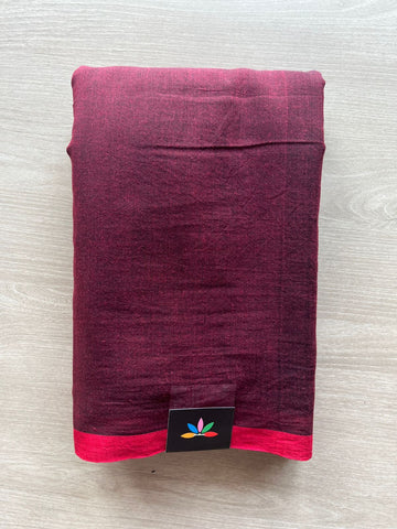 Plain Feather Light Mul Cotton Saree (Without blouse) - 32993-32994