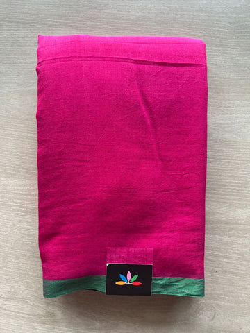Plain Feather Light Mul Cotton Saree (Without blouse) - 32995-32996