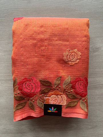 Embroidered Tissue Kota Saree - 33228