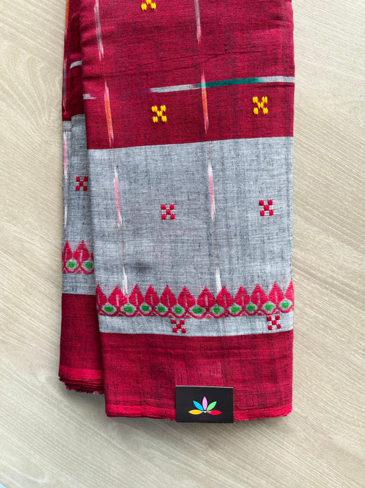 Bengal Soft Cotton Saree (Without blouse) -33979
