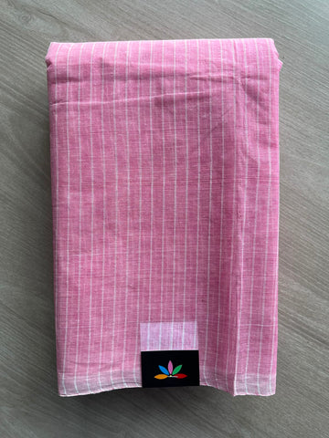 Simple Stripped Cotton Saree (Without blouse) -34000-34002