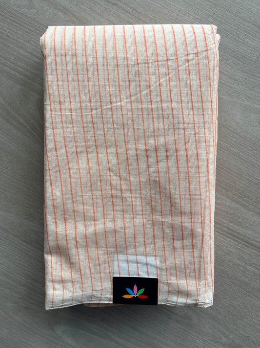 Simple Stripped Cotton Saree (Without blouse) -34003-34005