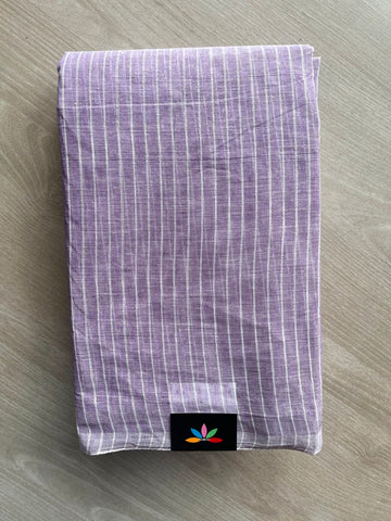 Simple Stripped Cotton Saree (Without blouse) -34006-34008