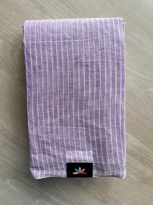 Simple Stripped Cotton Saree (Without blouse) -34006-34008