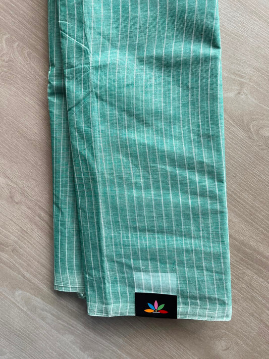 Simple Stripped Cotton Saree (Without blouse) -34015-34017