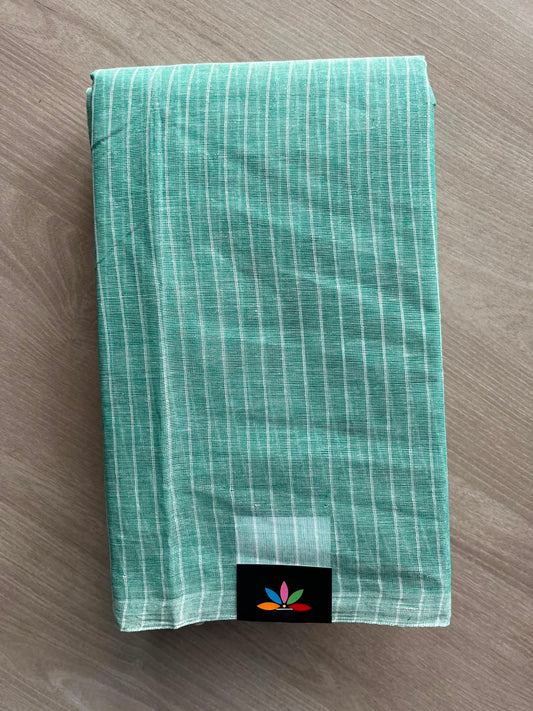 Simple Stripped Cotton Saree (Without blouse) -34015-34017