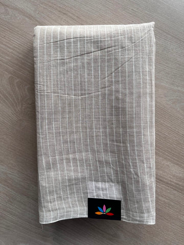 Simple Stripped Cotton Saree (Without blouse) -34021-34023