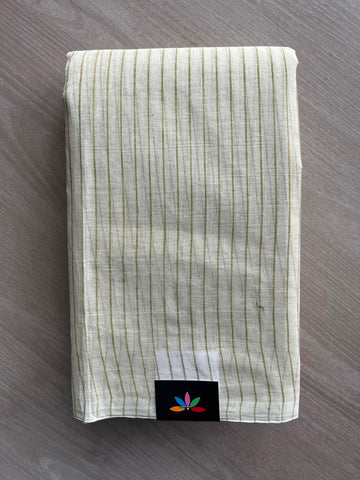 Simple Stripped Cotton Saree (Without blouse) -34024-34026