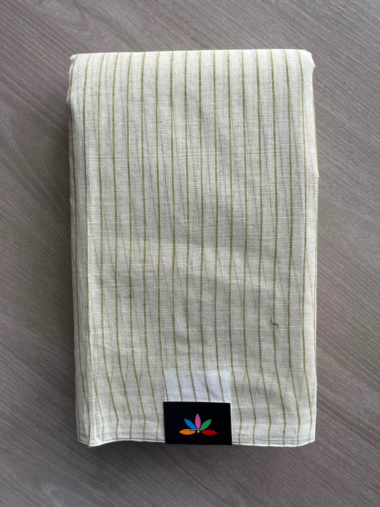 Simple Stripped Cotton Saree (Without blouse) -34024-34026