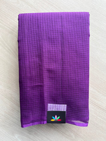 Plain Kota Cotton Saree (Without blouse)- 34599-34602