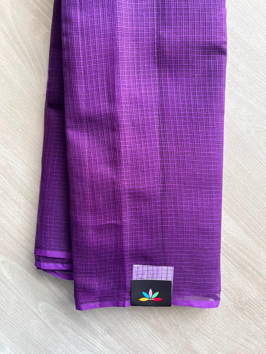 Plain Kota Cotton Saree (Without blouse)- 34599-34602