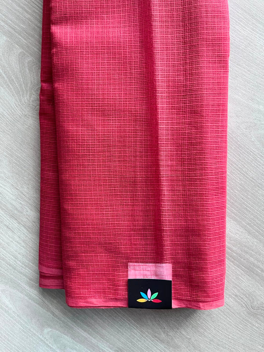Plain Kota Cotton Saree (Without blouse)- 34643-34645