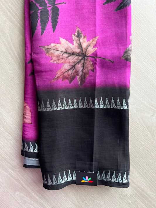 Digital Printed Mangalagiri Silk Cotton Saree - 34789