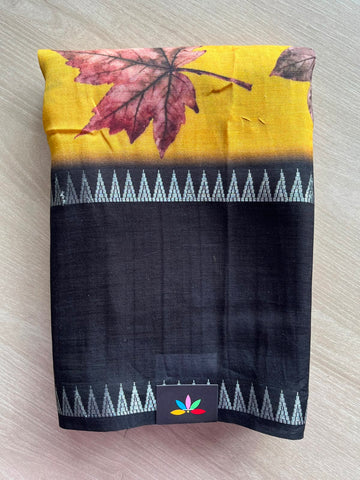 Digital Printed Mangalagiri Silk Cotton Saree - 34790