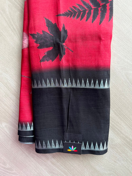 Digital Printed Mangalagiri Silk Cotton Saree - 34792