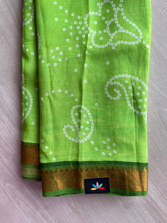 Digital Printed Mangalagiri Silk Cotton Saree - 34797