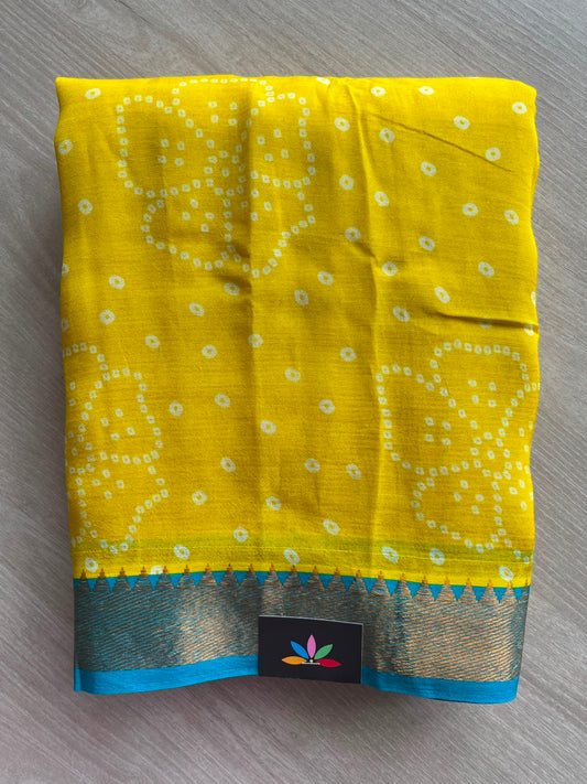 Digital Printed Mangalagiri Silk Cotton Saree - 34798