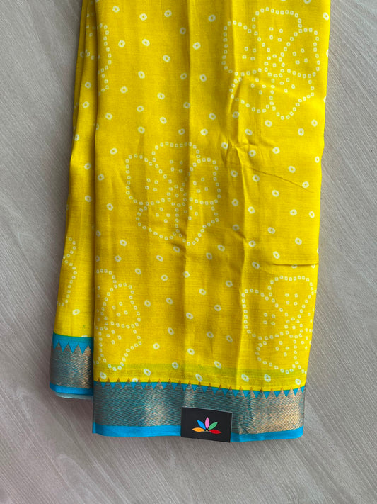 Digital Printed Mangalagiri Silk Cotton Saree - 34798