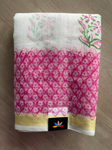 Simple Printed Blended Kota Saree - 34825