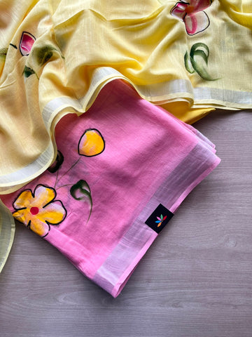 Linen Cotton Unstitched Suit Set with Cotton Duppata - 35190