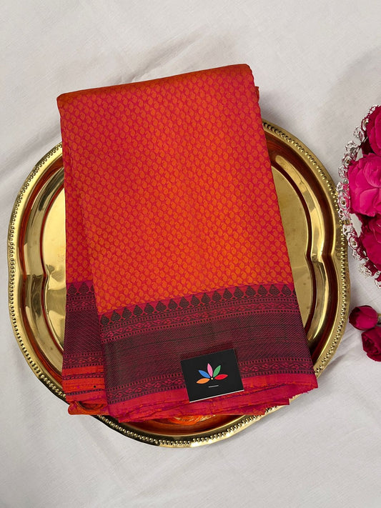 Handloom Pure Arani Silk Saree with Thread Woven Border -3524